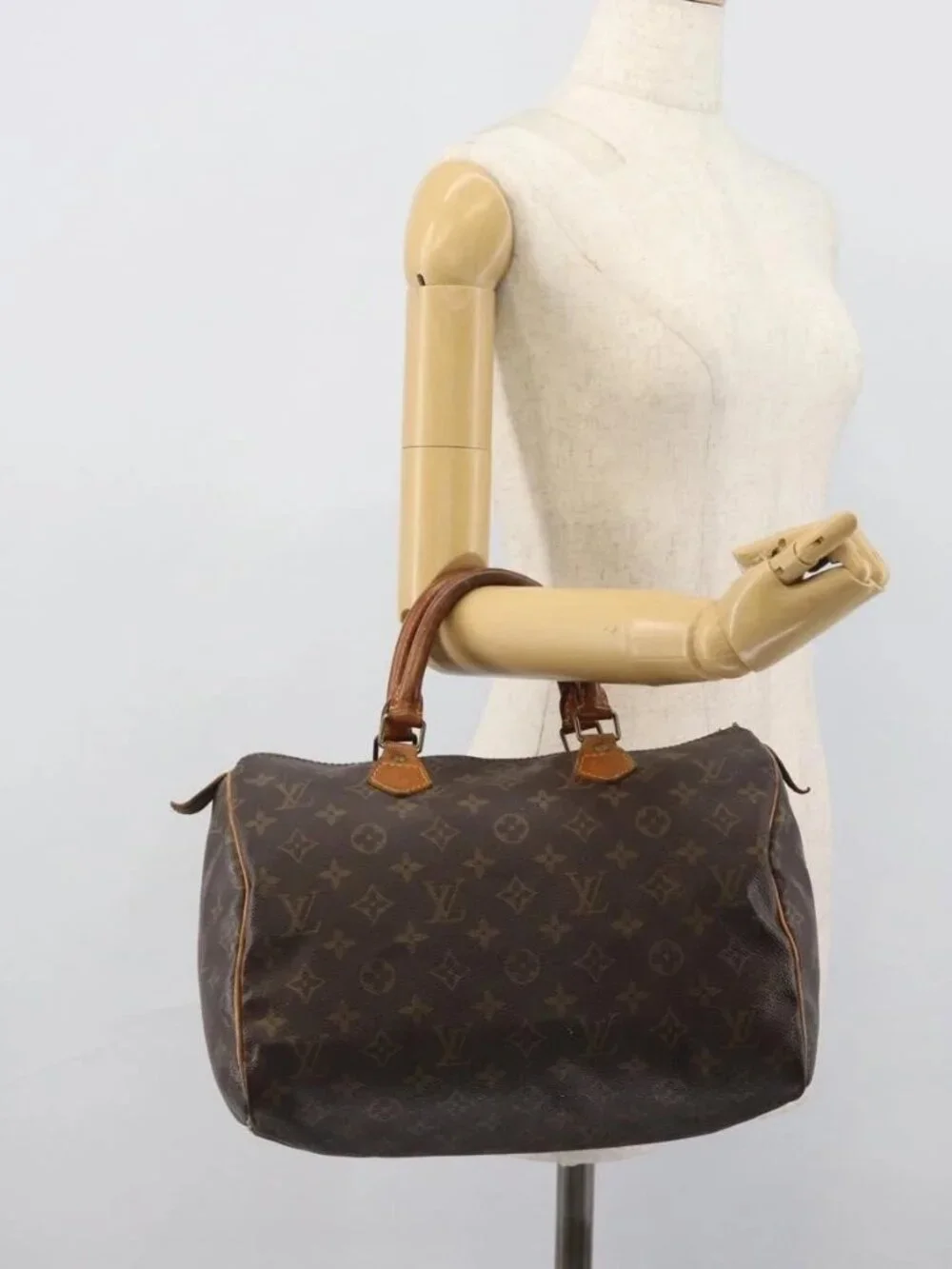 LOUIS VUITTON Monogram Speedy 30 Hand Bag M41526 LV Auth 189348